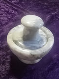Mortar & Pestle- White Marble