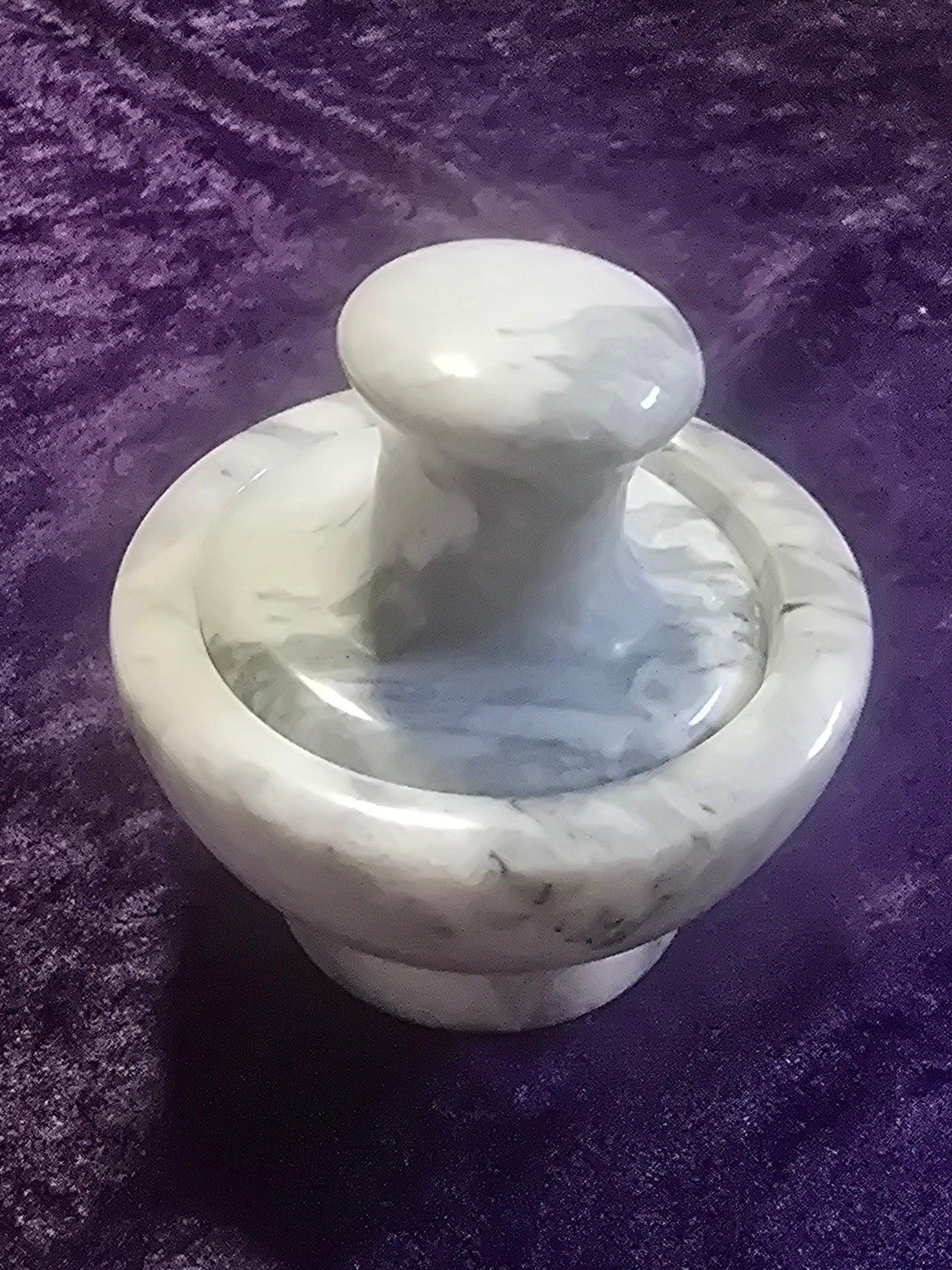 Mortar & Pestle- White Marble