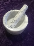 Mortar & Pestle - White Marble - Large